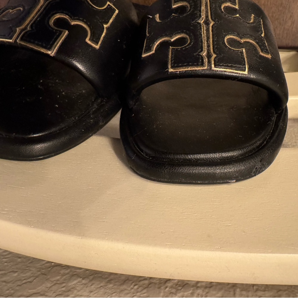 Tory Burch Double T slide sandals size 9 - Picture 3 of 7